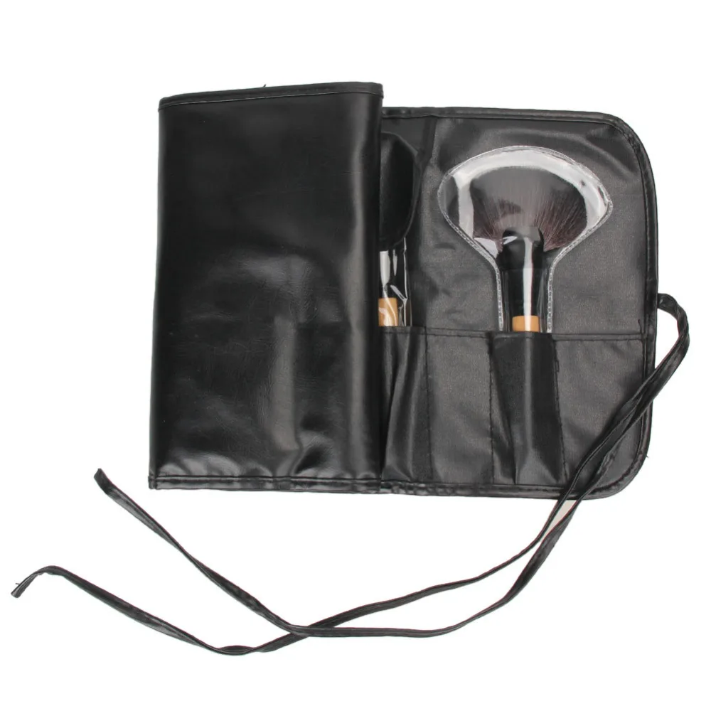 24 шт. черные деревянные Кисти для макияжа инструмент косметические тени век