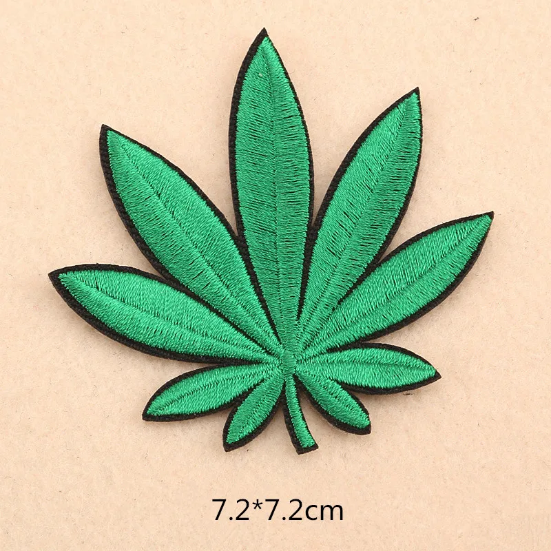 On Patches For Clothing Fabric Badges Applique Embroidered Stickers Scrapbooking DIY Sewing Accessories Leaf wing | Дом и сад