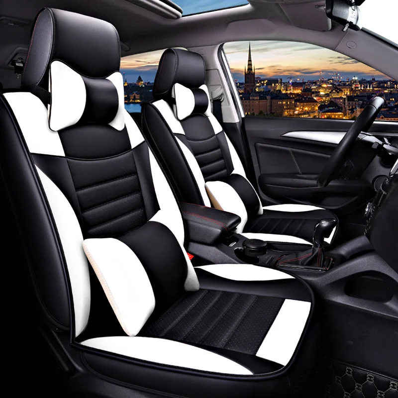 (Переднее и заднее) Роскошное кожаное автомобильное сиденье для Hyundai accent elantra santa fe