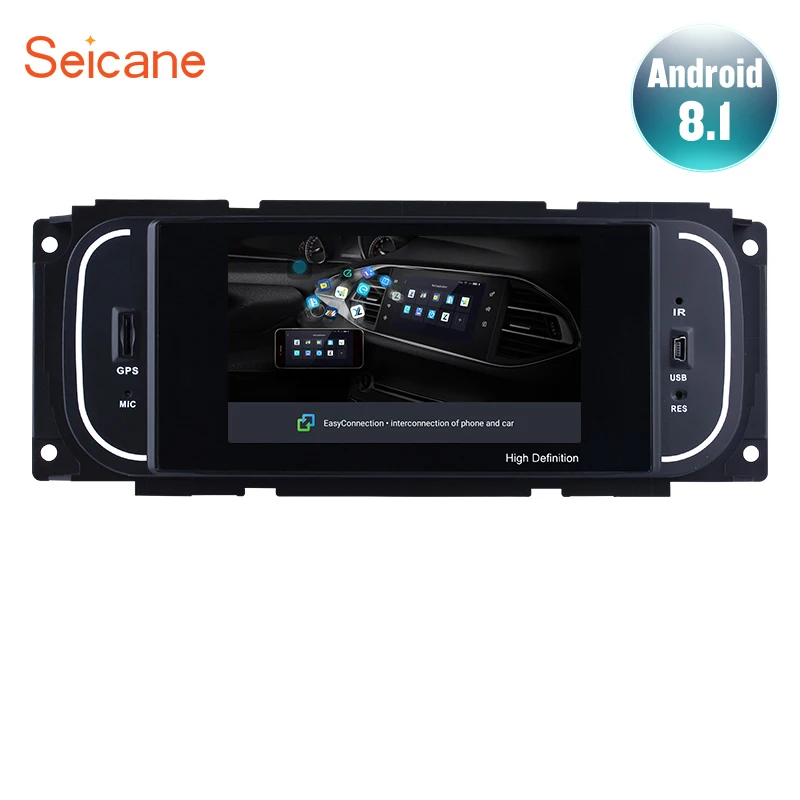 Автомагнитола Seicane 5 дюймов HD Android 8 1 один Din сенсорный экран стерео с функцией GPS