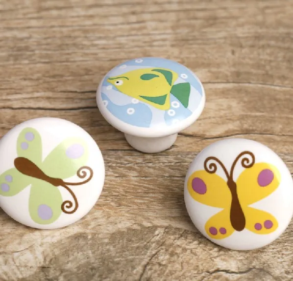 4 шт. бабочек и рыбы ручки детская комната ящика | Обустройство дома