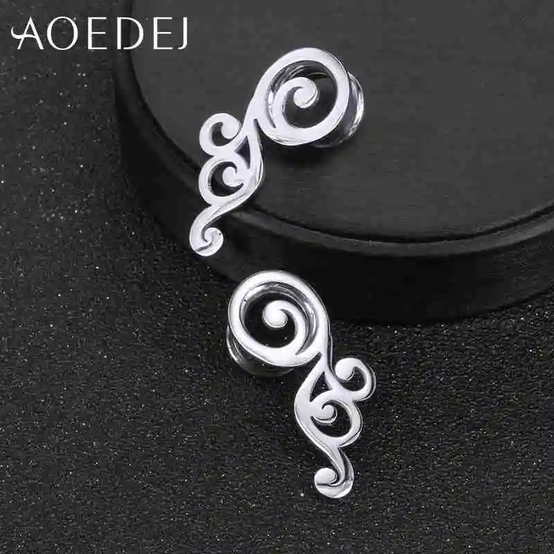 Пробки и тоннели AOEDEJ 2 шт./лот пробки для ушей из нержавеющей стали проколов 8 мм 10