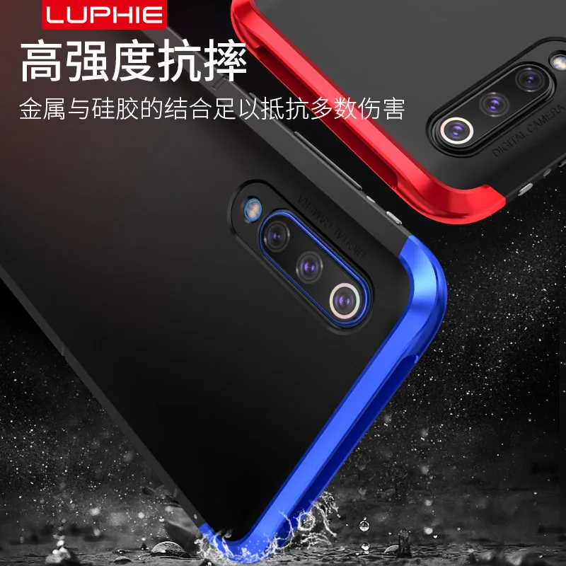 Shockproof Metal Bumper Case For Xiaomi Mi 9 Mi9 Cover Anti Fingerprint Hard PC Back Xiomi Armor M9 |