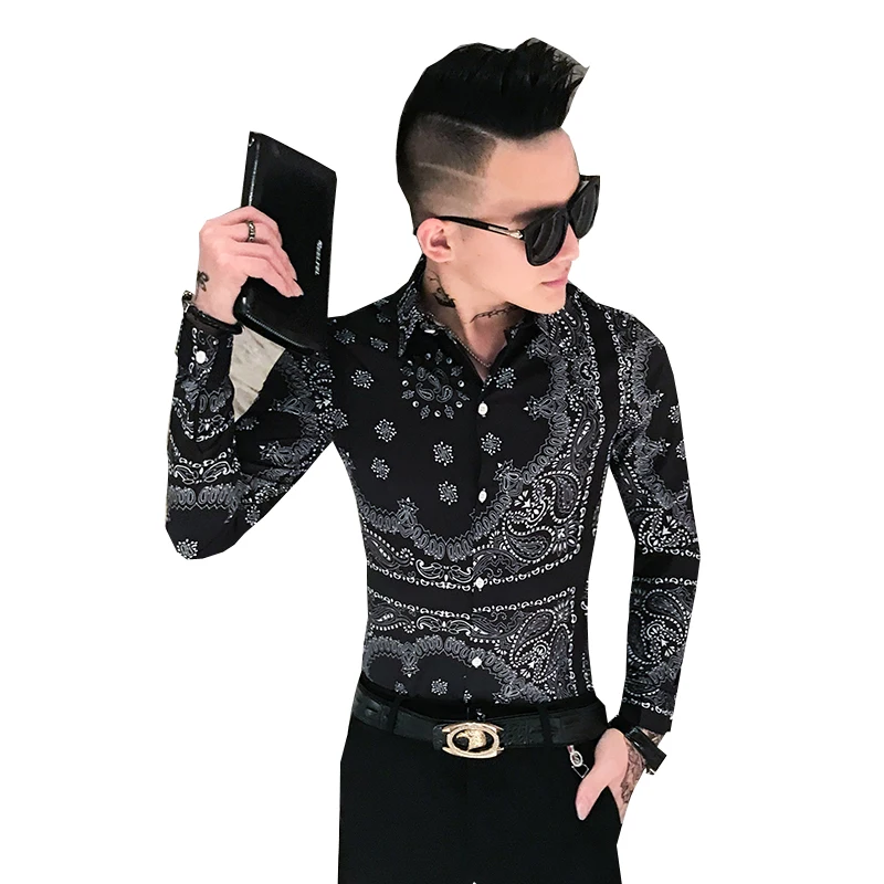 Camisa masculina осень мужские рубашки с длинным рукавом стройная фигура chemise homme на