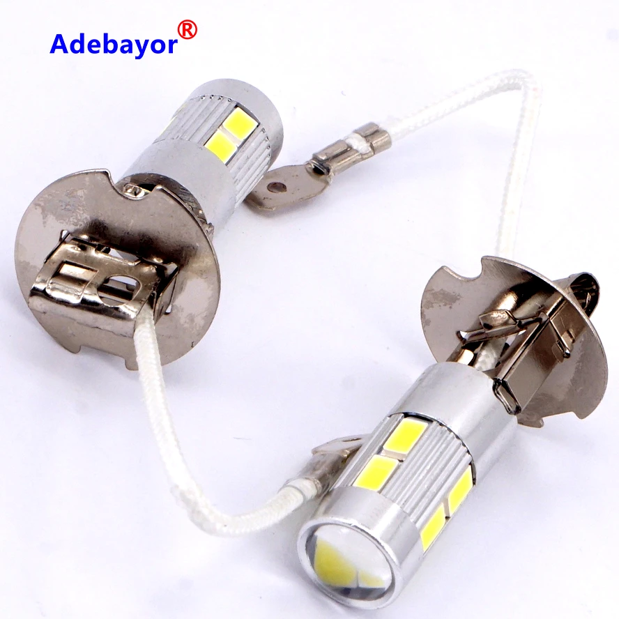2 x H3 5630 Светодиодный 10 SMD авто лампа стоматологическая противотуманная фара