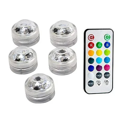 5 Lamp 1 controller Водонепроницаемый SMD3528 погружной светодиодный светильник s RGB подводный ночной Светильник Свадебная чайная ваза-лампа чаша вечерние Рождественский декоративный светильник - Испускаемый цвет: 5 Lamp 1 controller