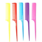 Женская расческа для волос, 1 шт.10 шт., расческа для волос случайного цвета, парикмахерский хвост, набор пластиковых расчесок с тонкой и длинной ручкой