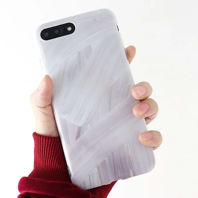 Простой художественный чехол LACK с геометрическим рисунком для телефона iphone 7 6 6S 8