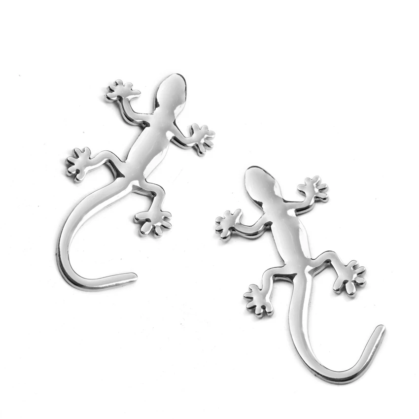 Металлическая 3d-эмблема Gecko/ящерица золотистая/серебристая металлическая