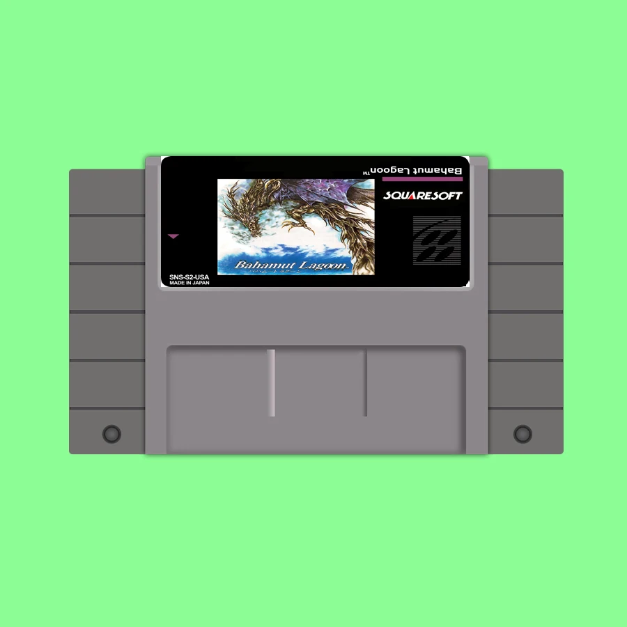 Новое поступление сохранить файл 16bit карточки для Супер игры Bahamut Lagoon