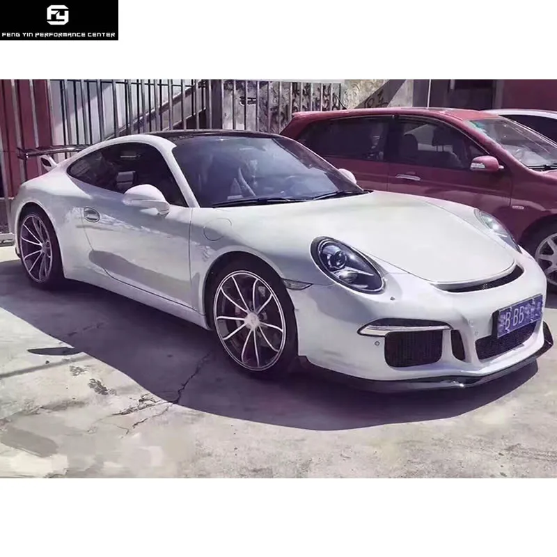 911 991 GT3 стиль передний бампер задний спойлер для Porsche 911 Carrera 991 GT3 стиль автомобильный комплект кузова 13-15