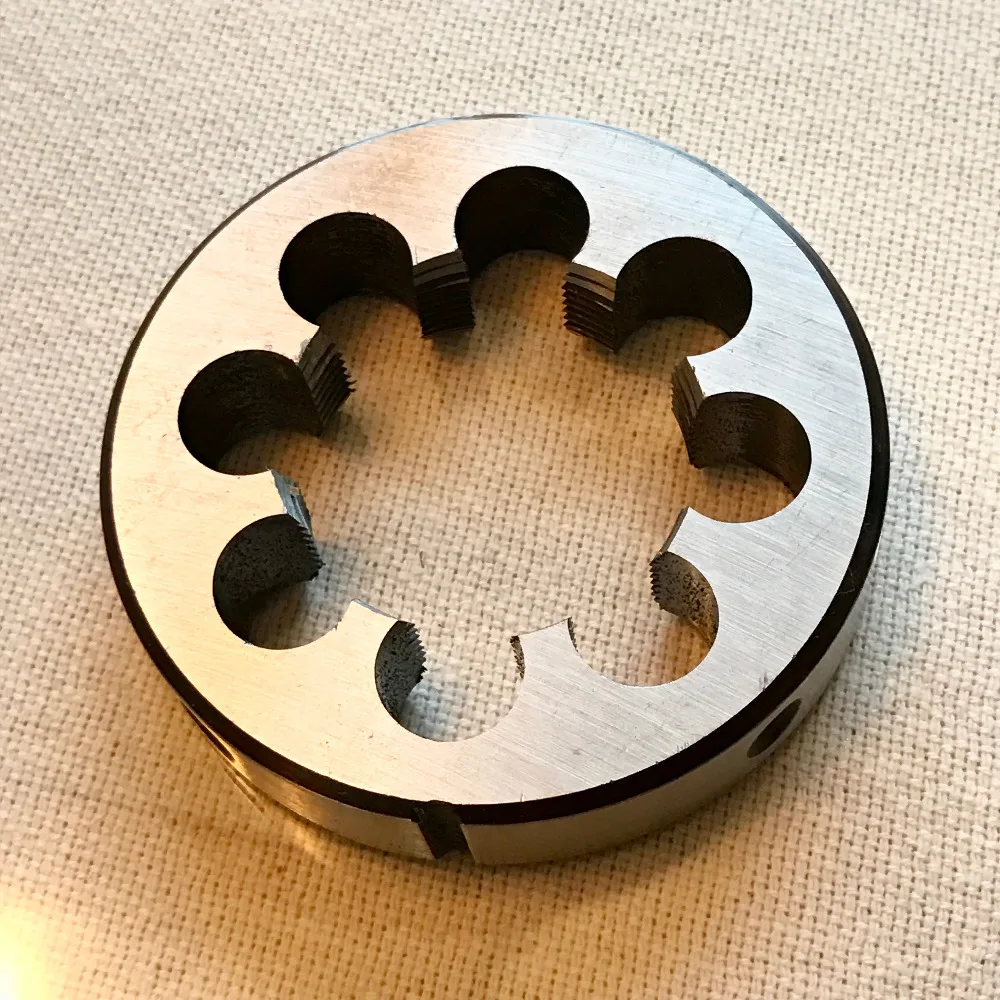 

Free shipping of 1PC alloy steel made manual threading Die M48 9SiCr Dies Threading Tools Lathe Model Engineer Thread Maker