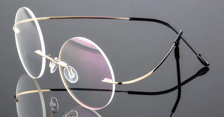 Eyesilove винтажные женские очки без оправы из титанового сплава для близорукости