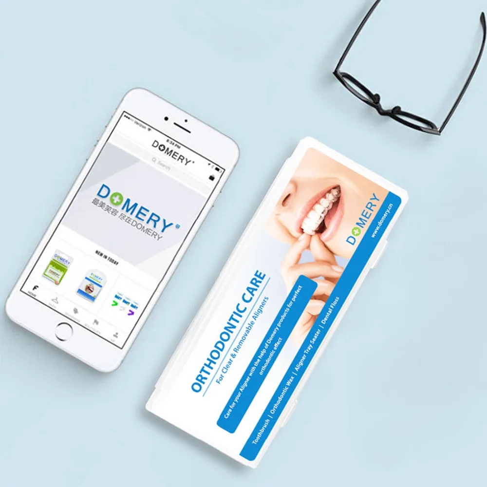DOMERY ортодонтический чистый уход для invisalign очиститель и съемные выравниватели