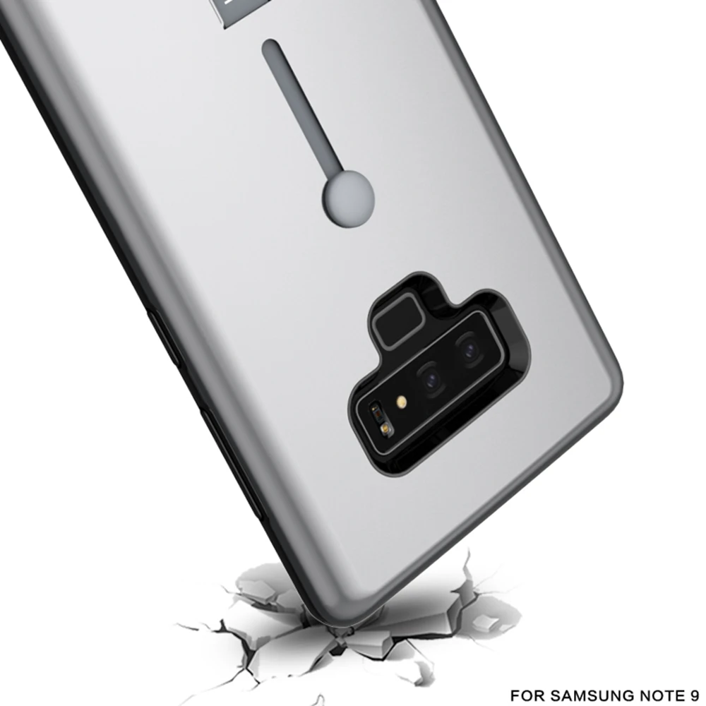 Soft Silicone Bracket Case For Samsung Galaxy Note9 8 Note 5 Finger Ring Stand Holder Cover 9 Protective Coques |
