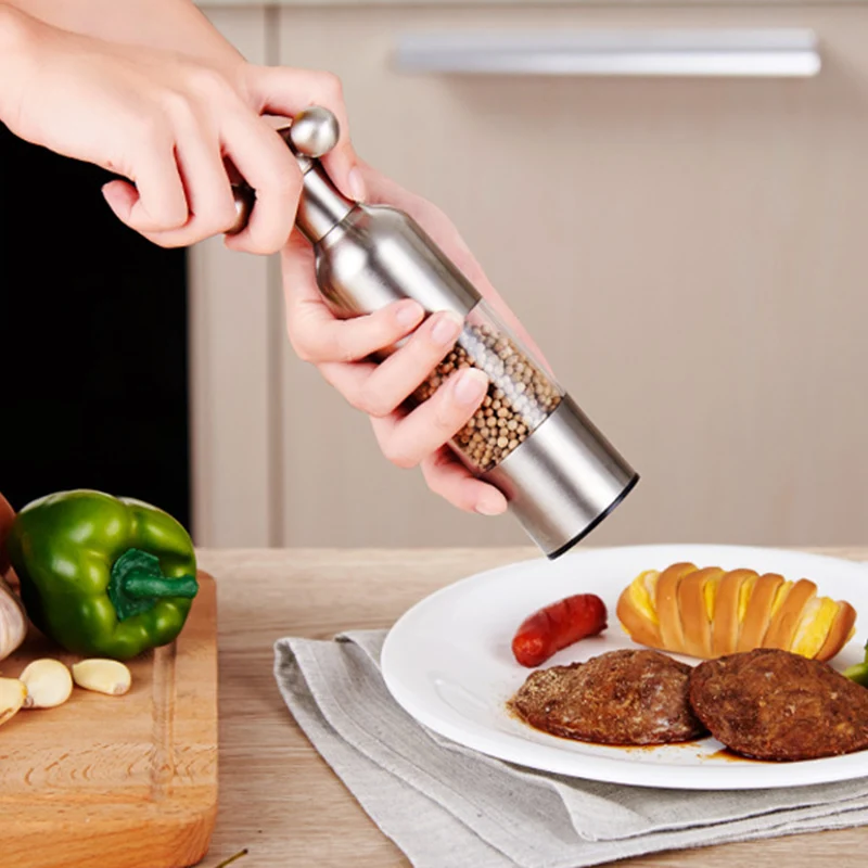 Ручная мельница для перца из нержавеющей стали соли и многоцелевая кухонный