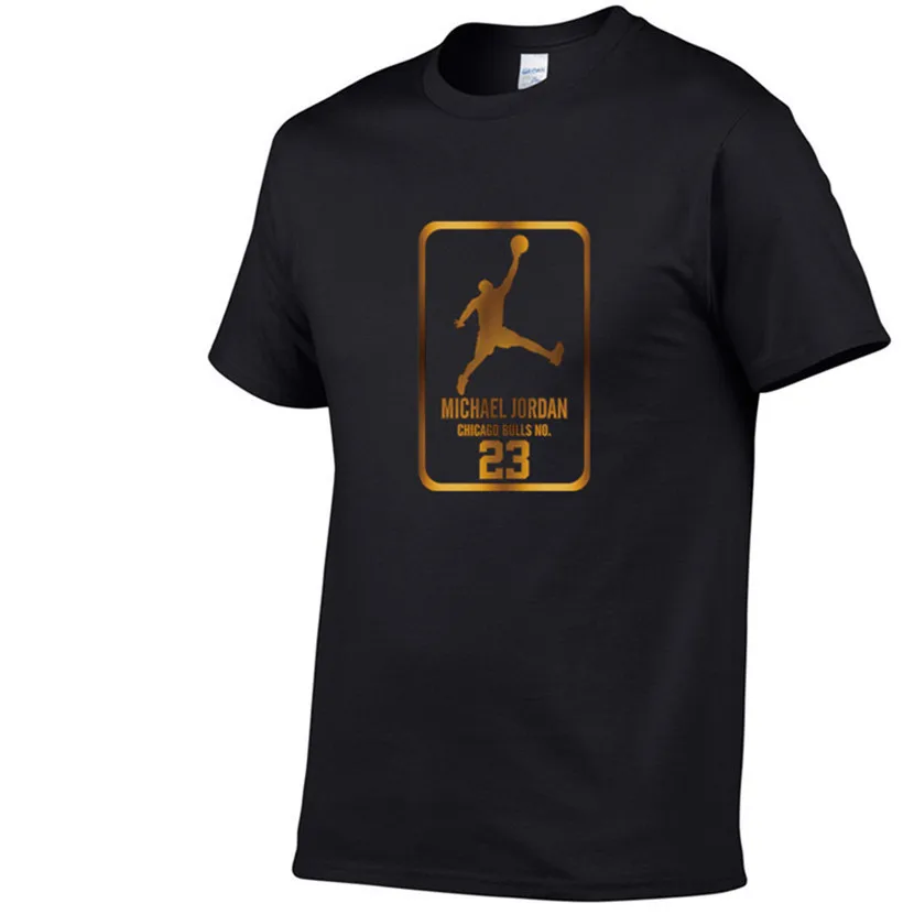 Black 80 Newest Summer Men T-Shirt Fashion Jordan 23 Brand Logo Print Cotton T Shirt Men Trend Casual Short Sleeve Tshirt Tops Tee - Цвет: Black 80