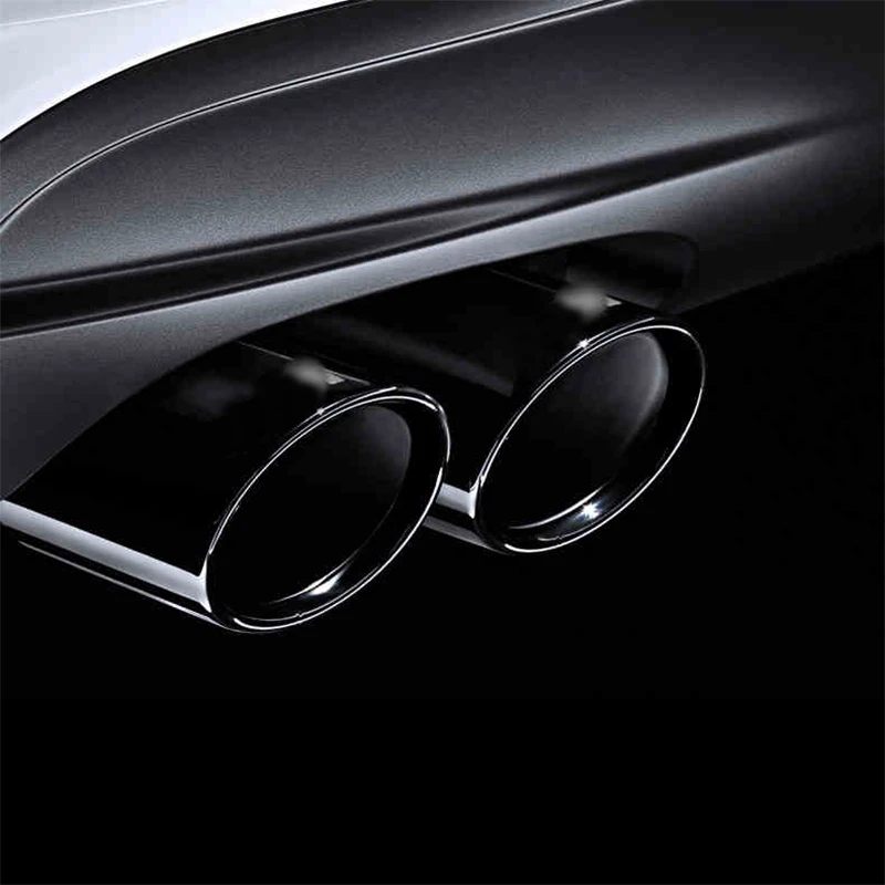 2x стальной задний цилиндр выхлопной трубы кольцо Накладка для BMW 5 серии F10 13 2016 и 3