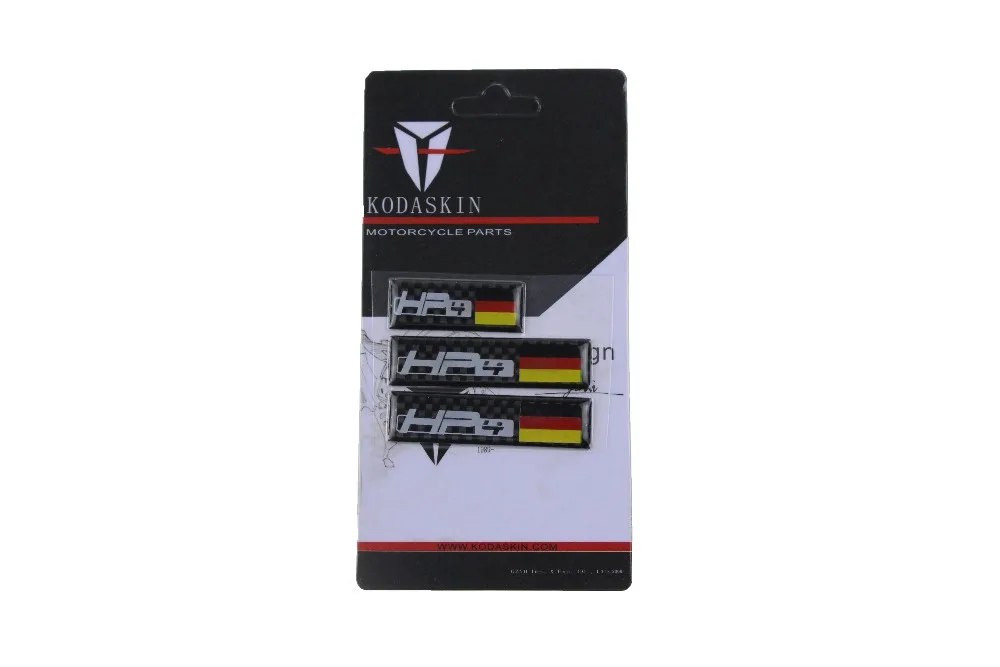 

KODASKIN 3M Carbon Sticker emblem decal For BMW HP4 one set/3pieces