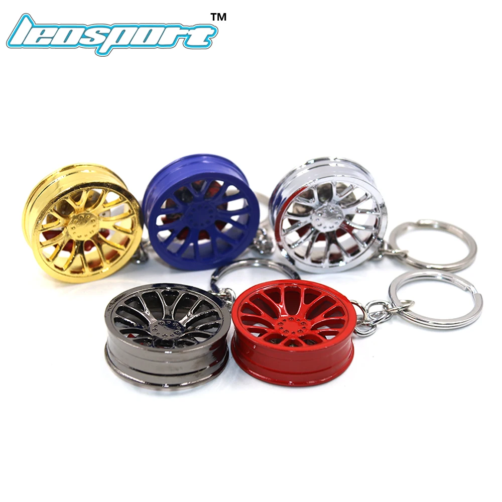 LEOSPORT-RIM брелок для ключей колеса автомобиля Nos турбо брелок металлический с тормозными дисками 003