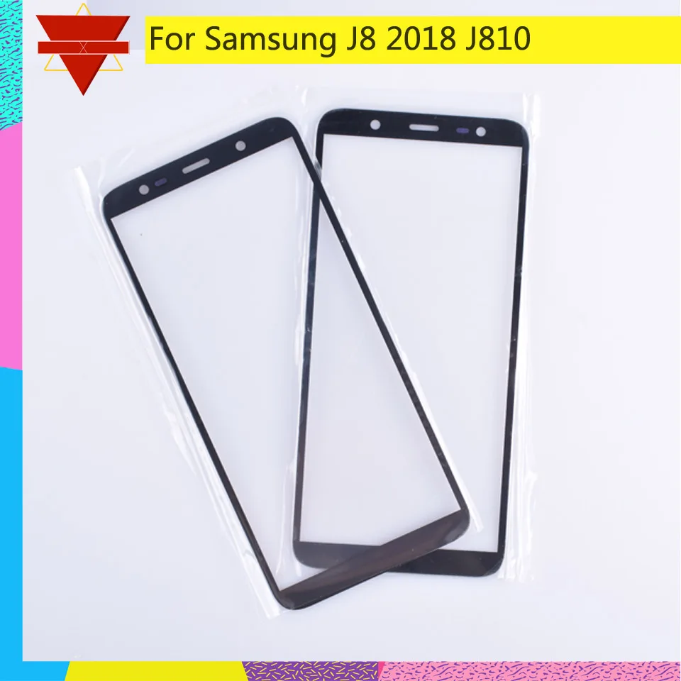 10 шт \ Лот для samsung Galaxy J8 2018 J810 J810F сенсорный экран Переднее внешнее стекло J800Touch