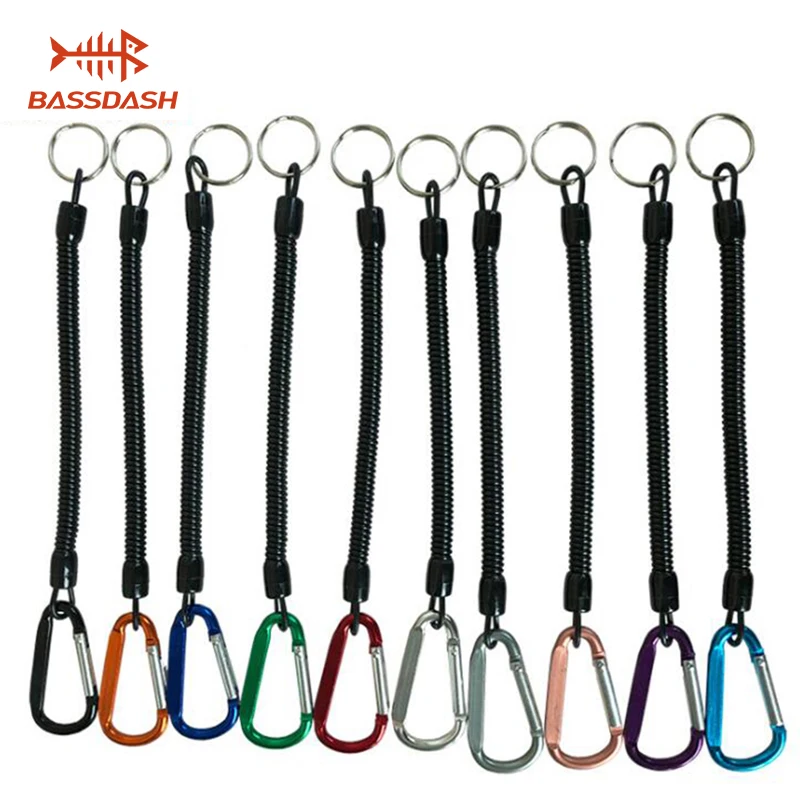 6 шт./лот рыболовные веревки выдвижные пластиковые спиральные трос плоскогубцы