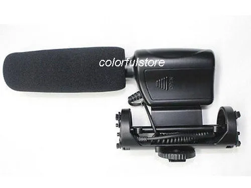 Бесплатная доставка! Стереомикрофон конденсаторный микрофон для Nikon D1 D2 D3 D40 D50 D60