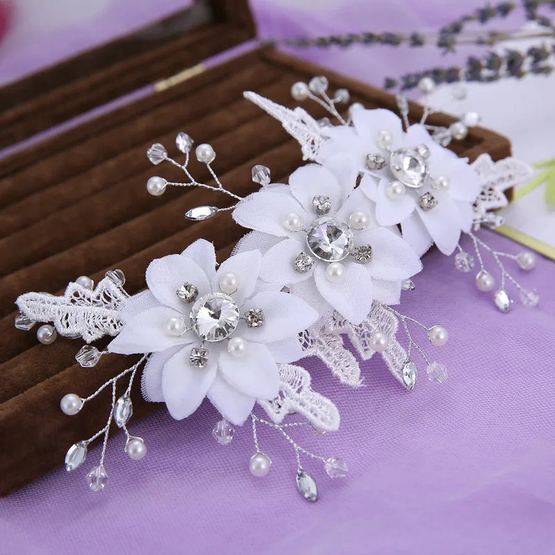 

2015 New Handmade Beaded Rhinestone Flower Wedding Hair Accessories Bridal Hair Jewelry