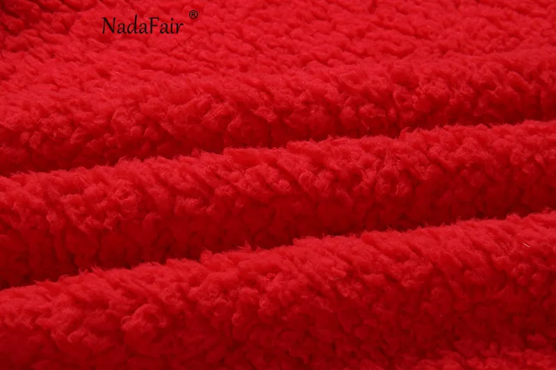 Nadafair толстый размера плюс зимняя флисовая куртка из искусственного меха пальто для женщин осеннее Теплое повседневное плюшевое пальто Верхняя одежда мягкое плюшевое пальто