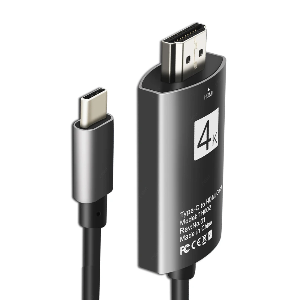 4K USB 3,1 USB-C type C-HDMI кабель для Macbook // HDTV hdmi адаптер Thunderbolt 3 кабель для Galaxy S9/S9+/S8/S8