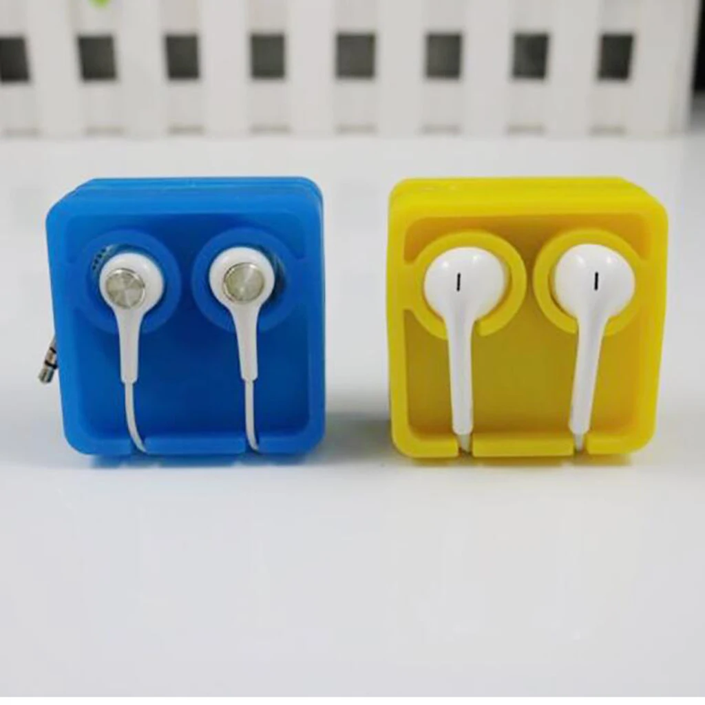 Модные Портативные наушники коробка для хранения силиконовый наушник кабельный