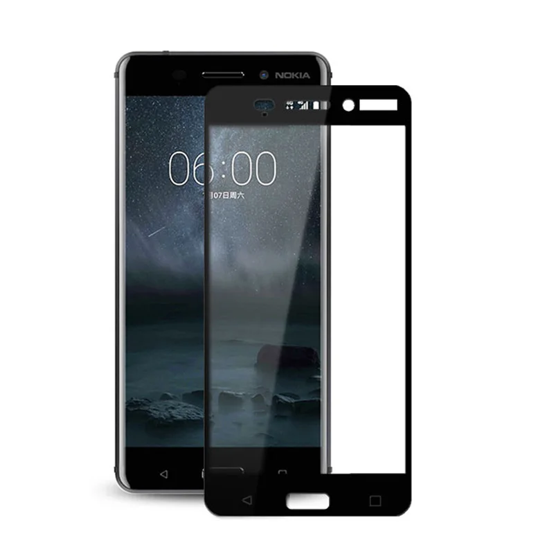 2.5D полное покрытие закаленное стекло для Nokia 6 2 3 5 2018 X5 X7 Plus 9H Защита экрана 7 8 1 X6
