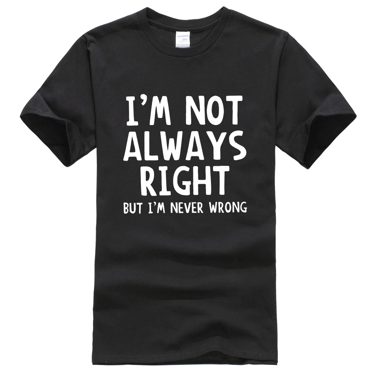 Футболка мужская с принтом Я не всегда права лето 2019|t shirt homme|men t-shirtjersey t |