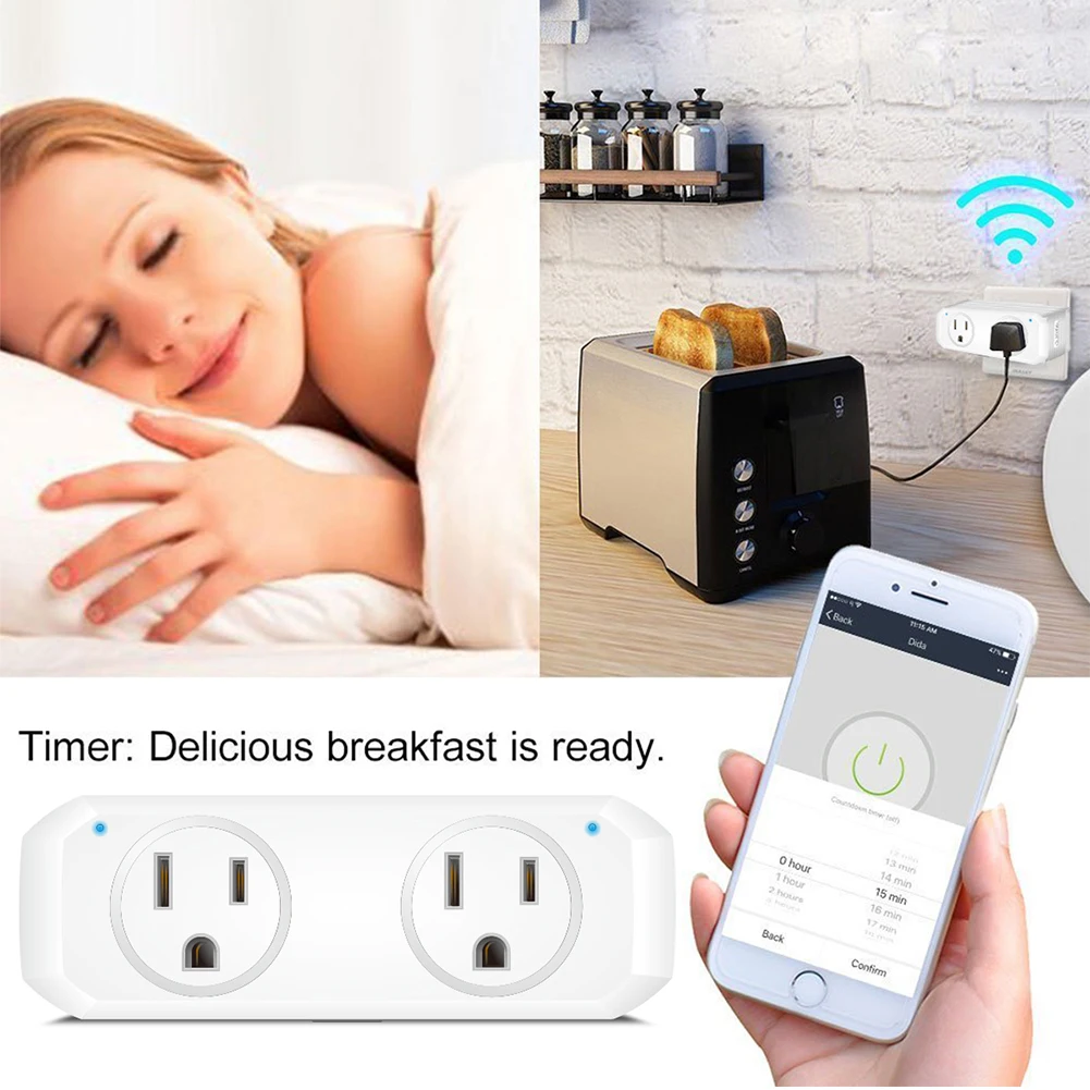 Работает с Alexa эхо/Google Home/IFTTT Wi Fi Голос управление Smart прочный разъем Spe экономия