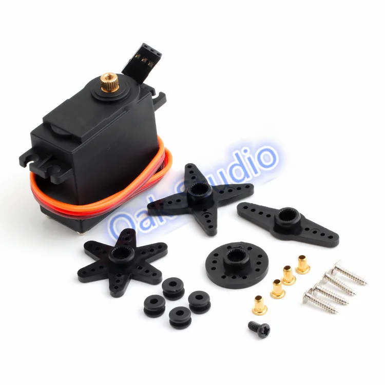 Сервопривод с металлической шестерней 360 градусов и полным набором аксессуаров