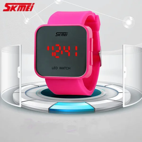 2015 Luxury Brand SKMI 0963 Men 30M Sports Waterproof Watch LED Quartz Watches Women Fashion Casual Jelly Dress Wristwatch | Наручные
