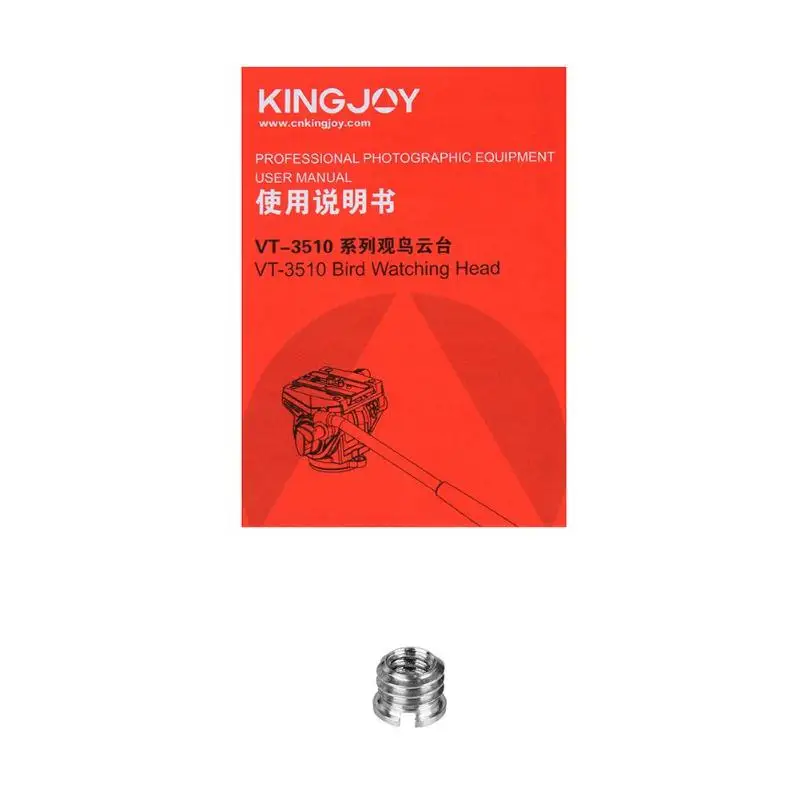 Kingjoy VT-3510 головка штатива для видео из алюминиевого сплава 360 градусов панорамная подставка для камеры амортизирующий держатель 300*130*110 мм