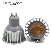 lediary top luxury aluminum led gu10 spotlight 100v 240v better heat radiation cob bulb energy saving cup shape lamp real 5w6w