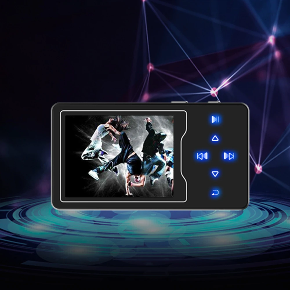 Металлический MP3 плеер RUIZU D08 8 ГБ дюйма HD большой цветной экран HIFI звук без потерь