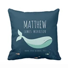 Наволочка на подушку из хлопка и полиэстера с изображением Кита