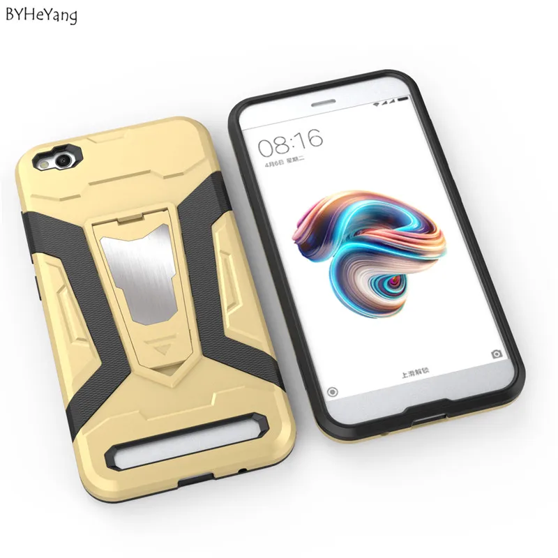 Защитный чехол BYHeYang для Xiaomi Redmi 5A TPU + PC Тонкий s Полный смартфона Железный человек
