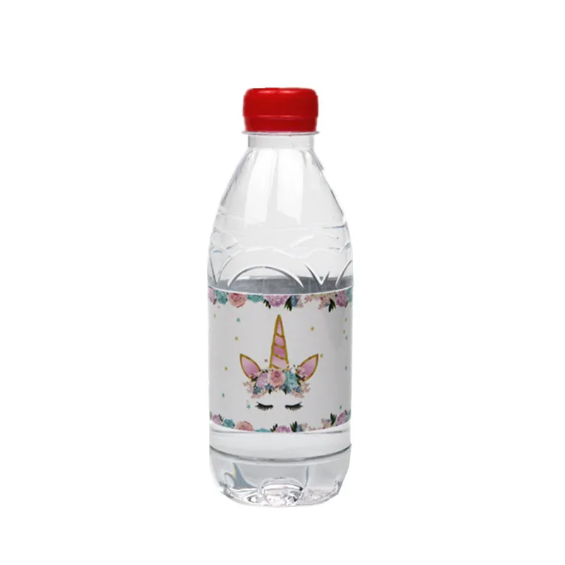 unicorn 20 шт./лот Принцесса Вечерние этикетки для бутылок золото розовый блеск сердце конфеты бар день рождения, детский душ поставщик Праздничных Украшений - Цвет: unicorn