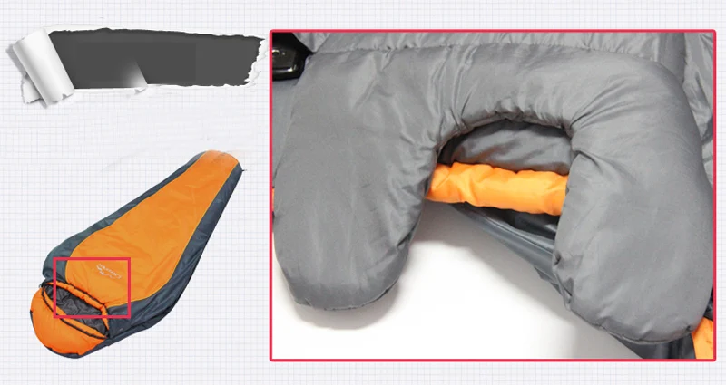 Creper водонепроницаемый хлопок спальный мешок 3 сезона Мумия Открытый