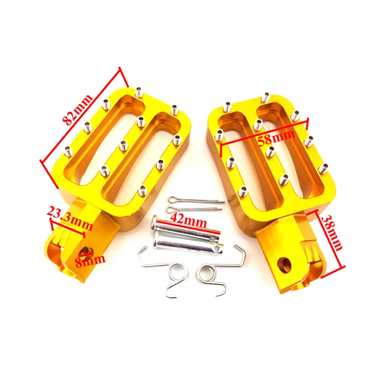 XLSION послепродажное ЧПУ золотые Подножки для китайских XR50 CRF70 KLX110 TTR Orion Pitsterpro