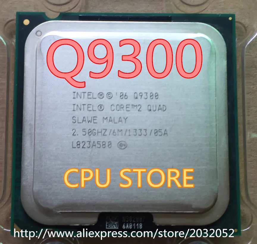 Процессор lntel 2 Quad Q9300 q9300 2,5 ГГц/6 Мб кэш-памяти/FSB 1333 настольный процессор LAG 775(Рабочая