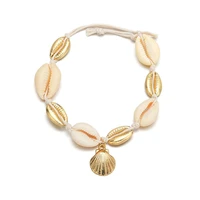 summer sea shell anklets bracelet bangle for women girl foot on leg beach jewelry barefoot bracelet ankle bracelets 2019