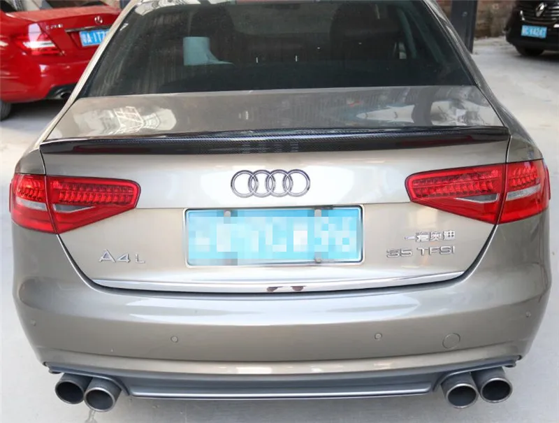 Спойлер из углеволокна для Audi A4 S4 RS4 2009- высококачественные Спойлеры авто аксессуары по EMS