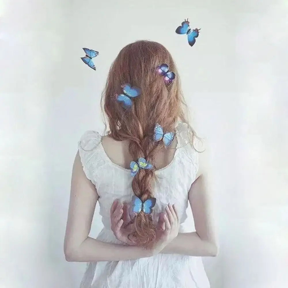 5 шт. хит продаж модные заколки для волос с имитацией бабочки Свадебный костюм
