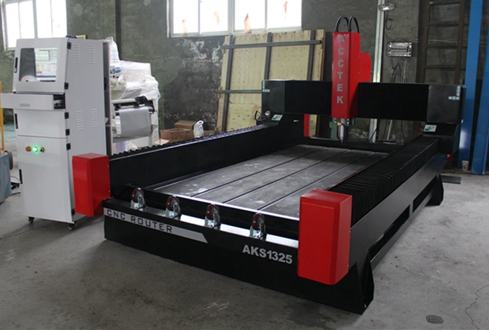 Китай заводская цена мрамор и камень cnc router машина AKS1325 с 5.5kw водяным охлаждением