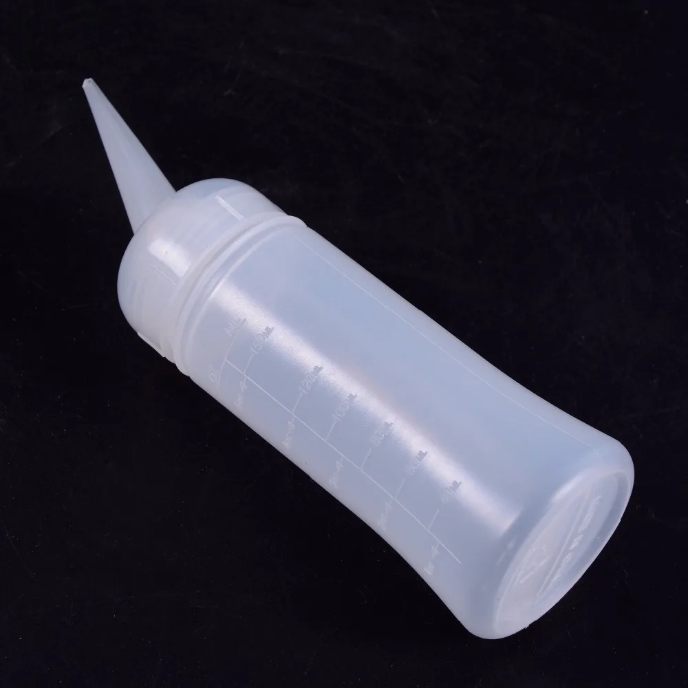 1PC 150ml Professional Hair Dye Applicator Brush Dispensing Salon Empty Plastic Hair Coloring Dry Washing Bottle